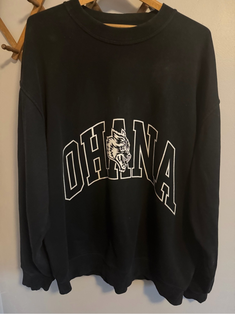 Darc Sport Black Ohana Wolves Crewneck Sweatshirt XL